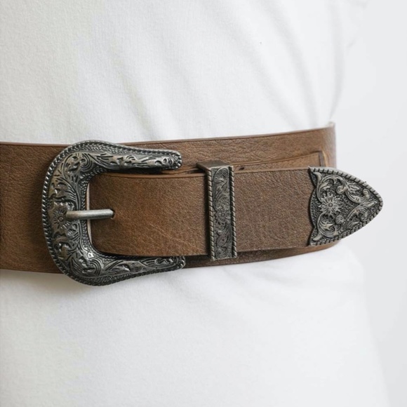 Mocha Double Western Belt | Rodeo - Picture 3 of 4